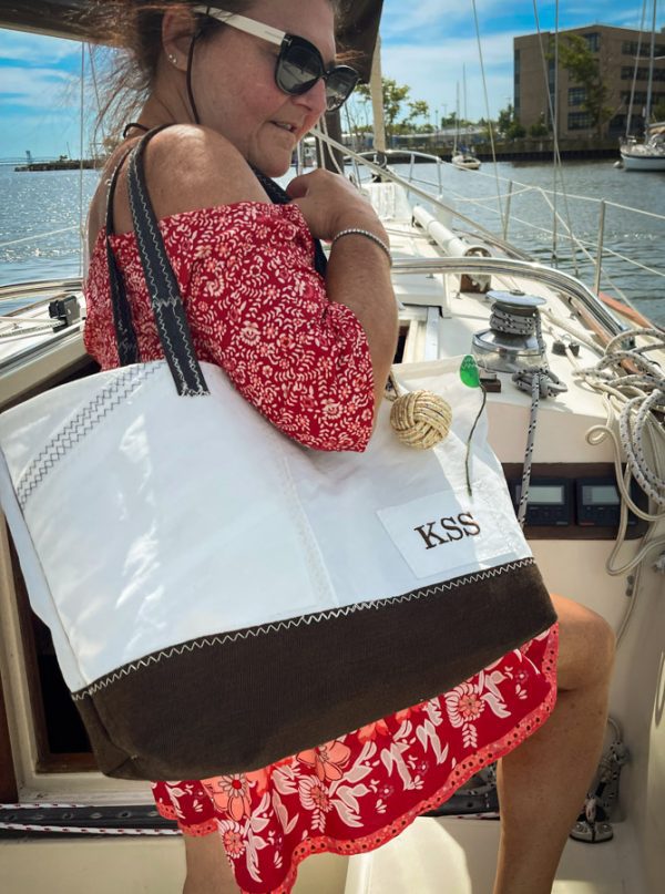 Recyled Sailcloth XL Tote Bag - Image 5