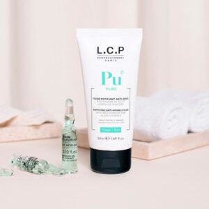 fluide matifiant anti-rides à la poudre de riz et complexe d'algues