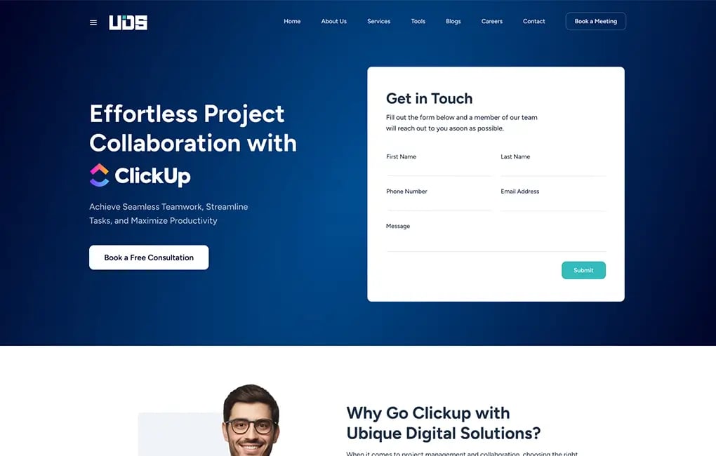 Clickup Landing Page