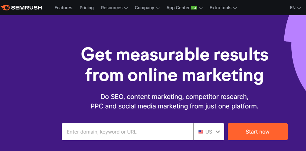 keyword research SEMrush