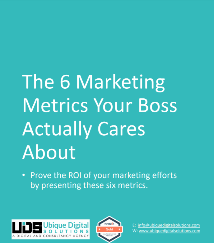 6 marketing metrics cover