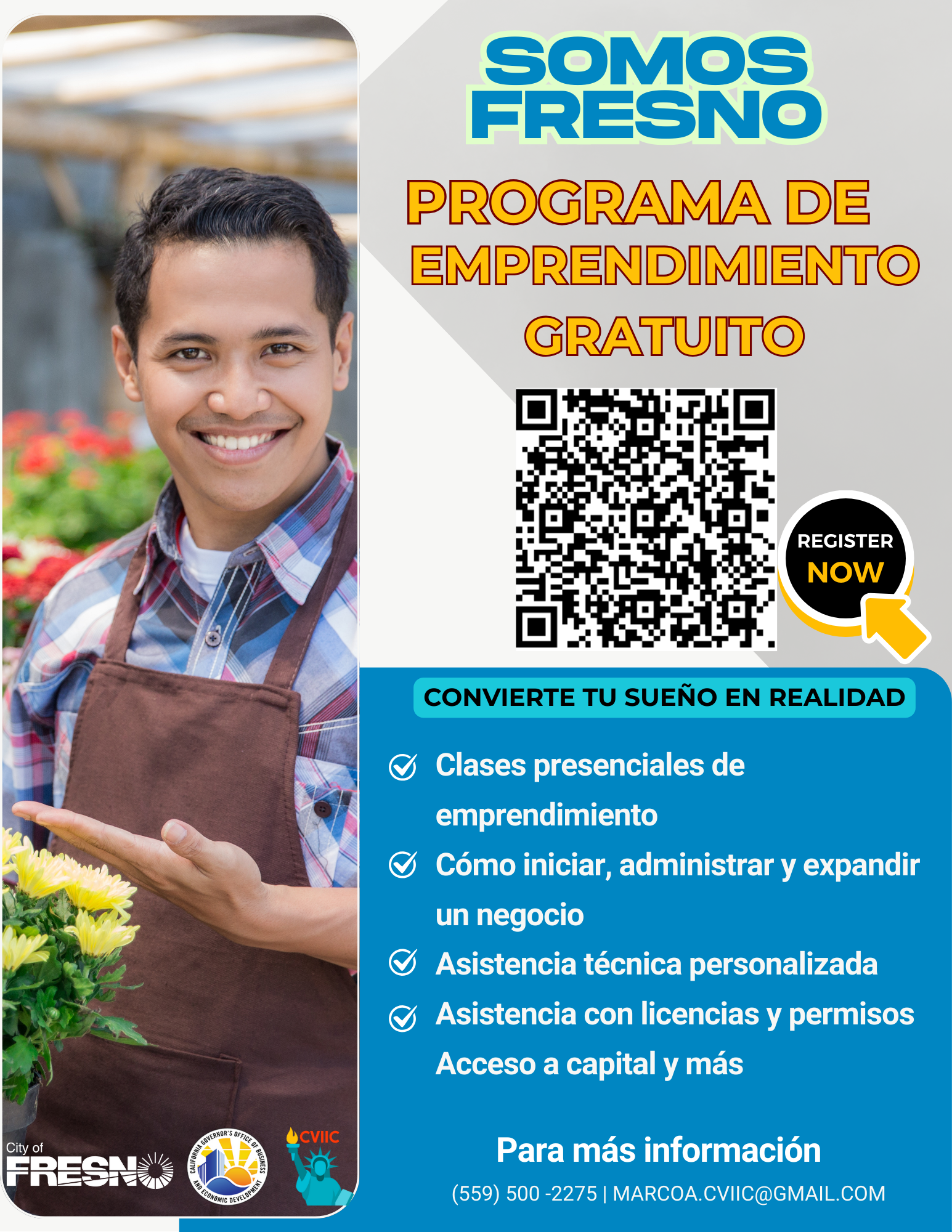 Programa de emprendimiento de CVIIC: Descubre Cómo Iniciar tu Negocio en Fresno Gratis y en Español