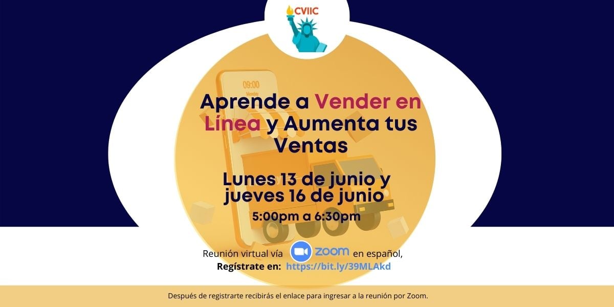 Aprende a Vender en Línea y Aumenta tus Ventas Clase Gratuita de CVIIC
