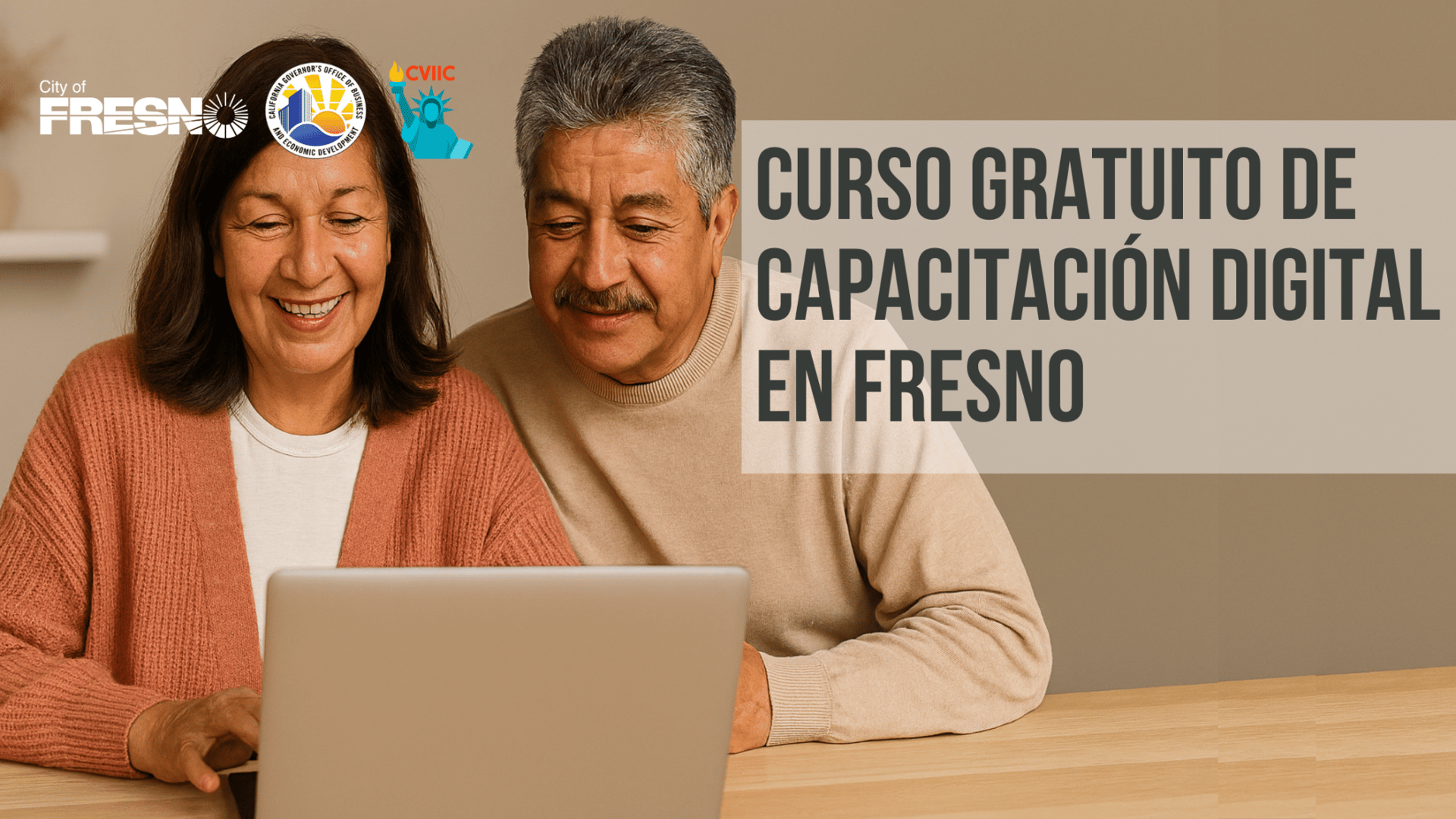 Curso gratuito de Capacitación digital en Fresno, CA