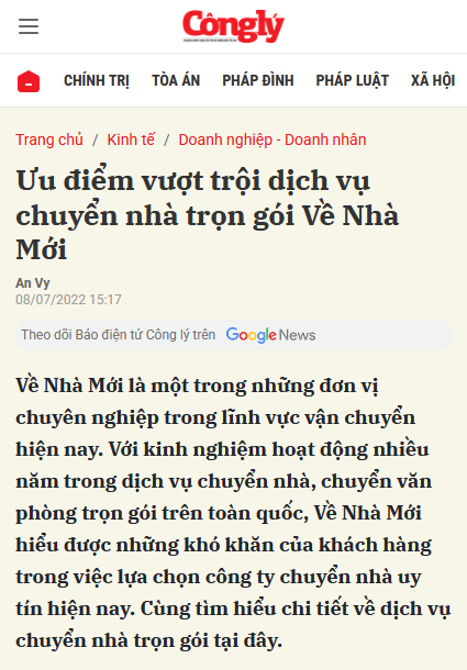 báo công lý