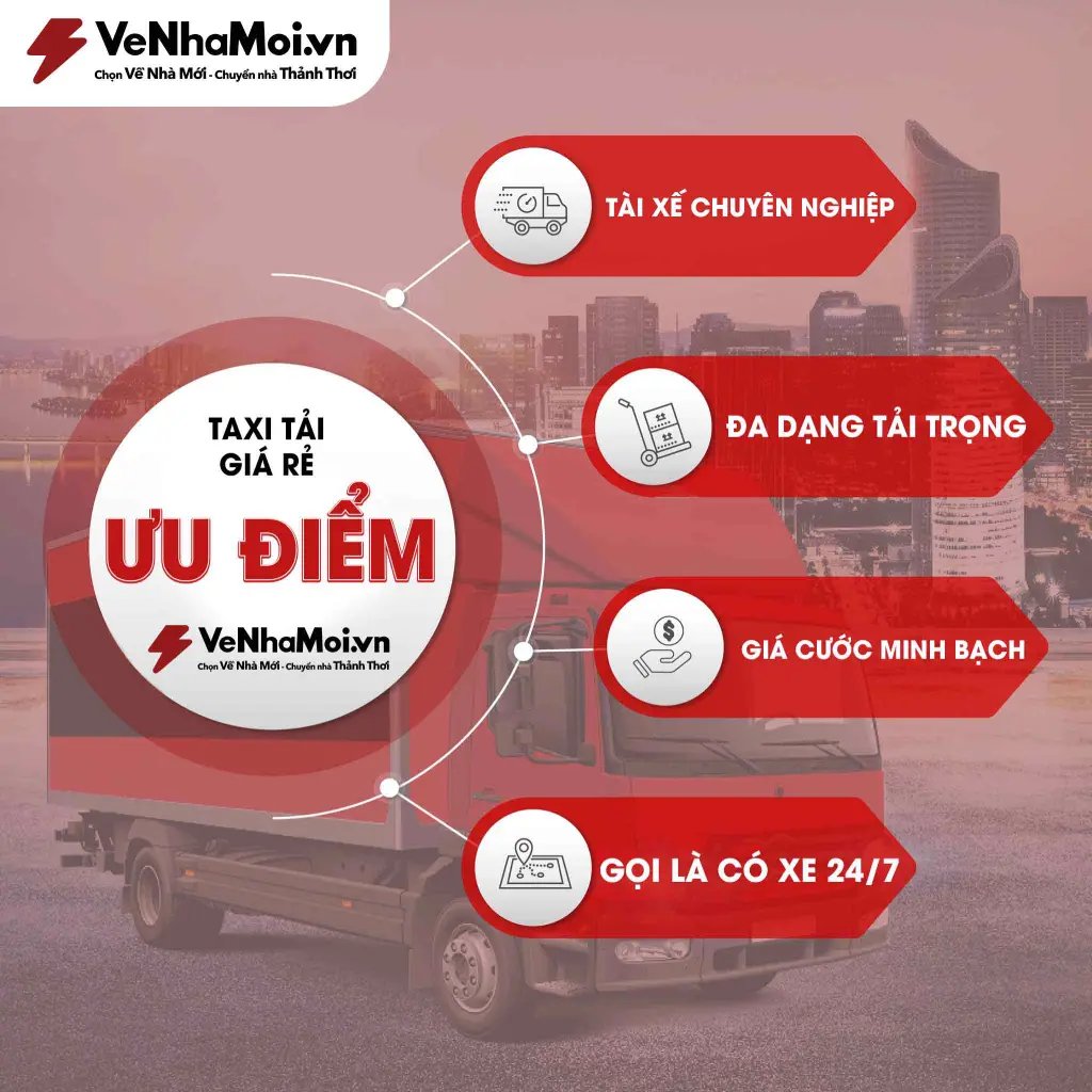 ưu điểm taxi tải venhamoi