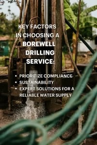 Select the Right Borewell Drilling Service for Lasting Water Security