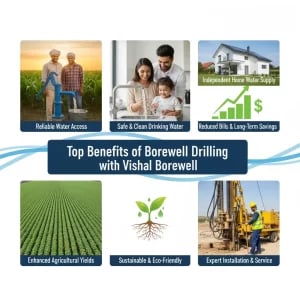 Benefits of Borewell Drilling by Vishal Borewell