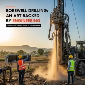 Borewell Drilling An Art Backed by Engineering – Why Quality Should Never Be Compromised