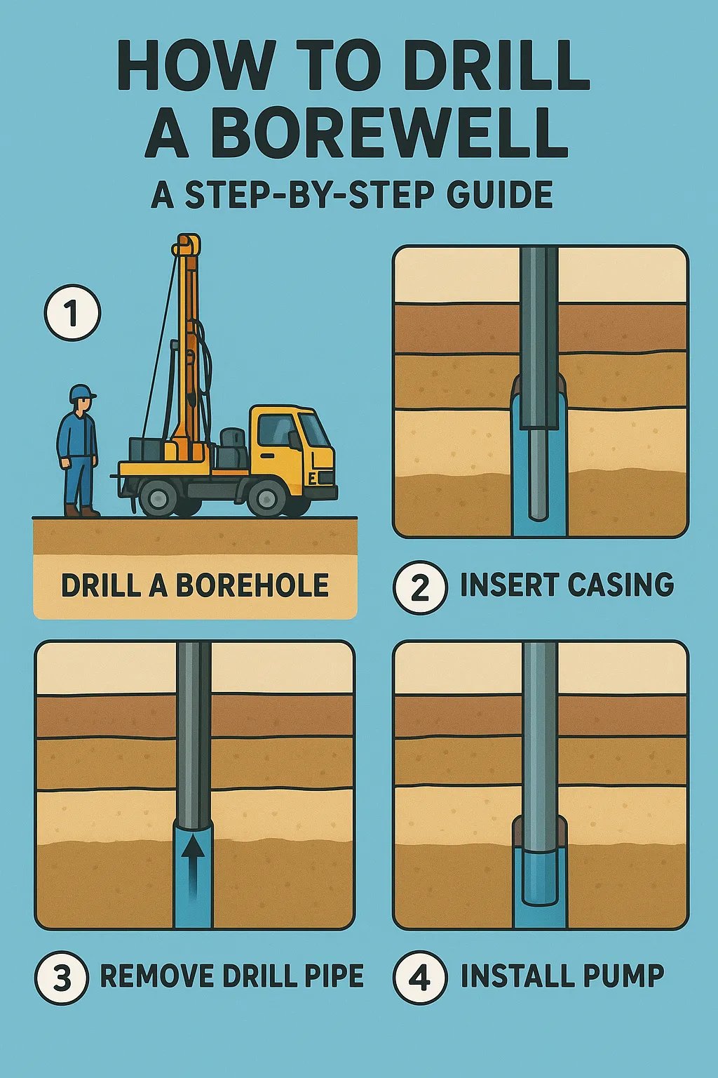 How to Drill a Borewell – A Step-by-Step Guide