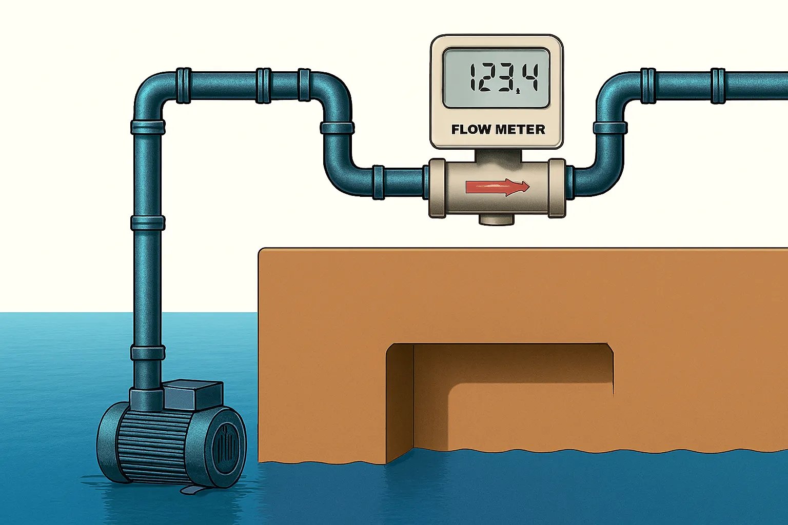 electromagnetic digital water flow meter
