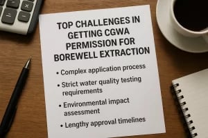 Top Challenges in Getting CGWA Permission for Borewell Extraction