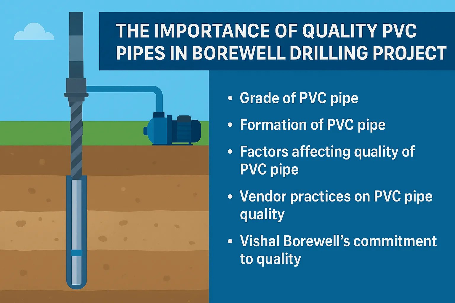 pvc pipe vishal borewell