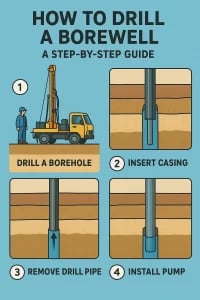 How to Drill a Borewell – A Step-by-Step Guide