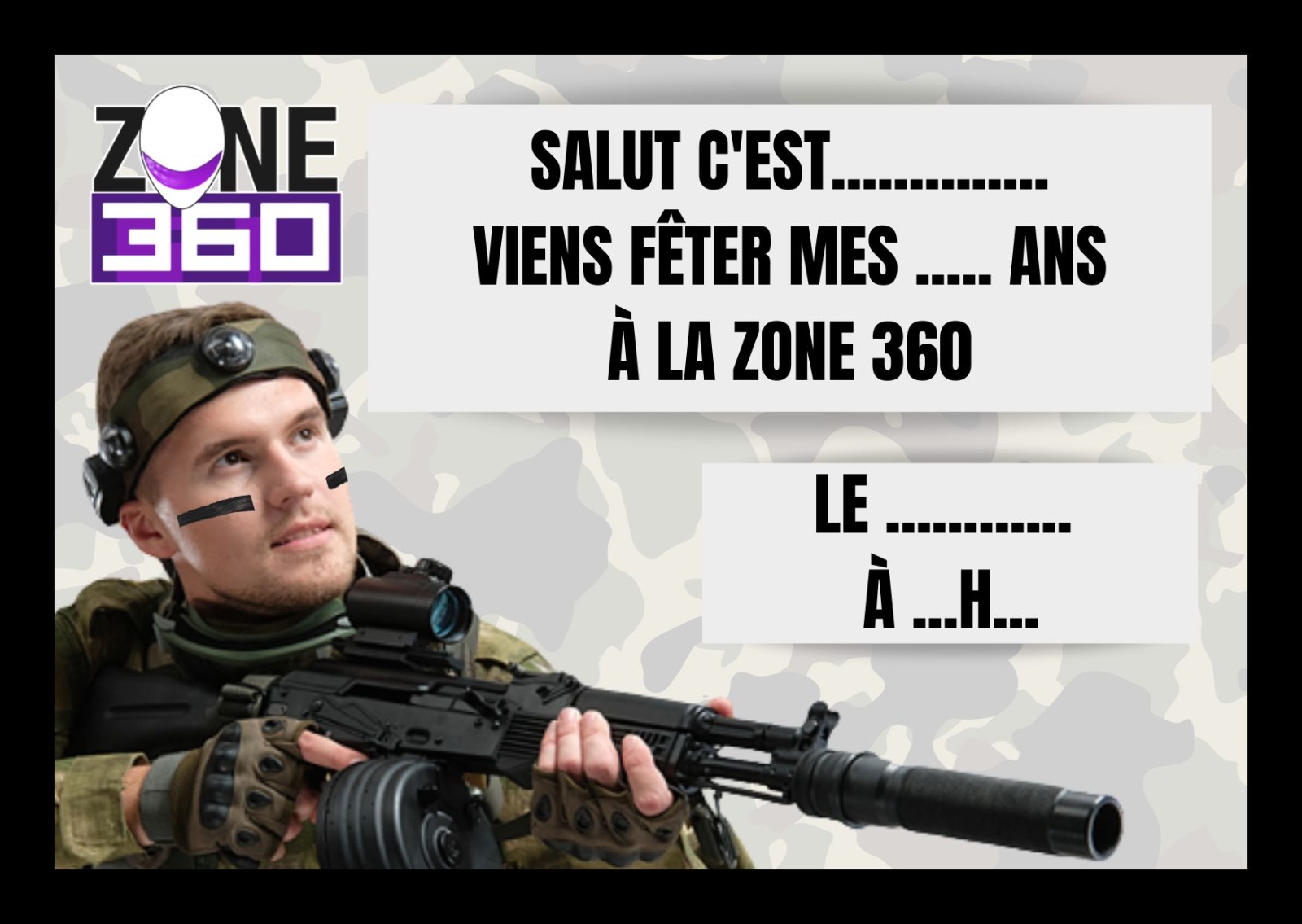 Bon invitation anniversaire Zone Laser Bon invitation anniversaire Zone Laser