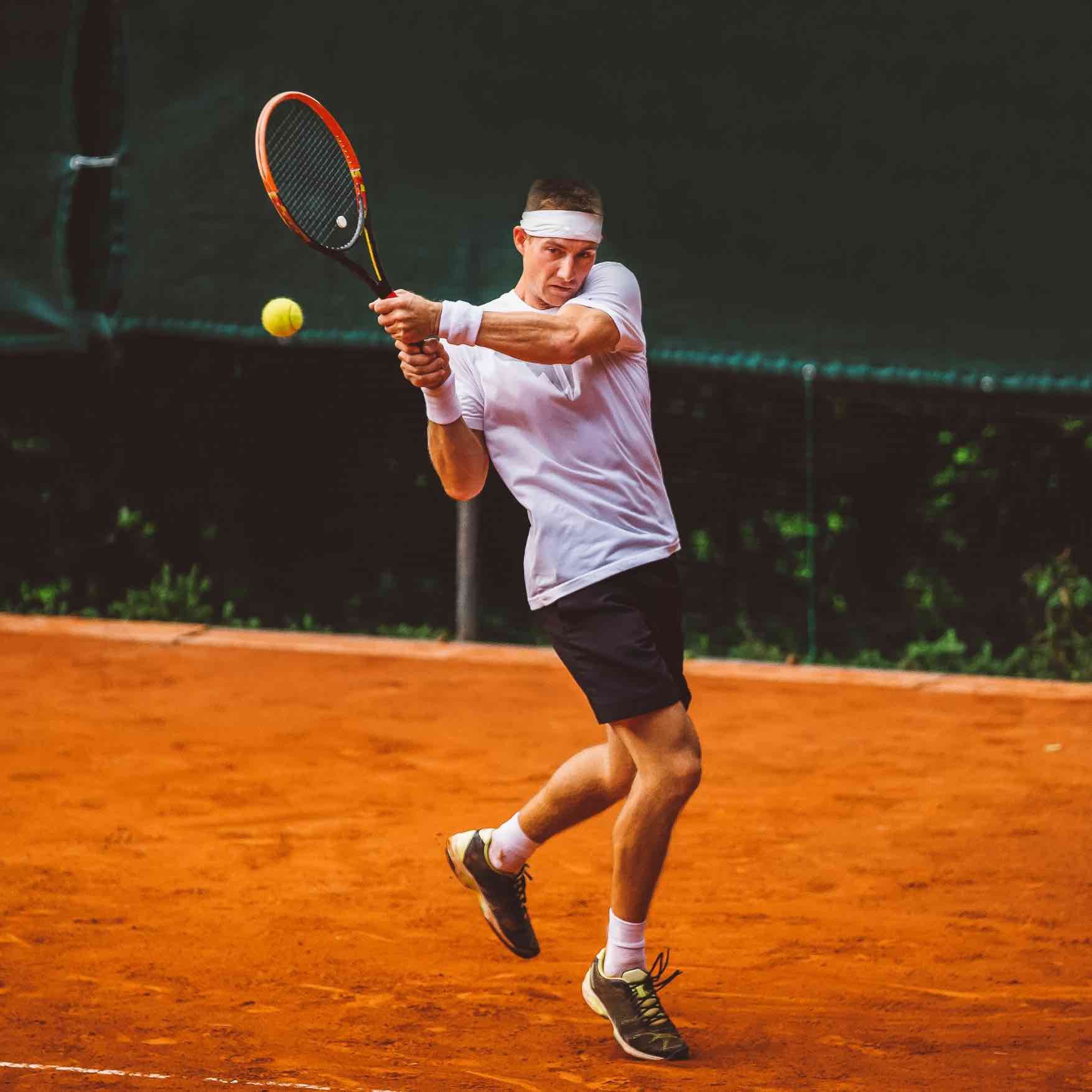 Man Playing Tennis Man Playing Tennis