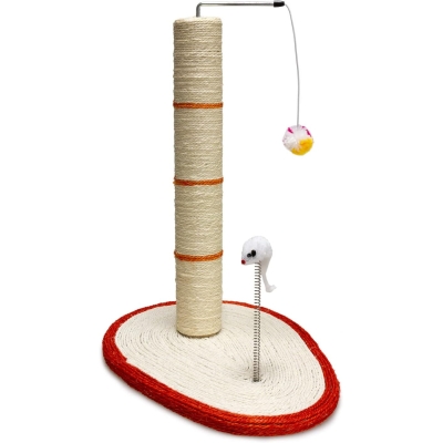 ARQUIVET Rascador poste con rata y bola