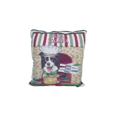 CHACON Cojin Confort Bordado Pizzero 45x45 cm