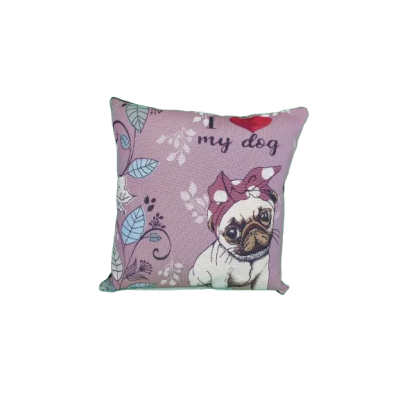 CHACON Cojin Confort Bordado Perrita 45x45 cm