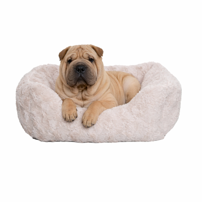 CHACON Cama Confort Pelo Beige cama perros gatos fabricada en Espa&ntilde;a