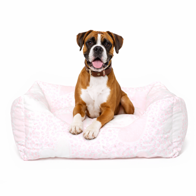 CHACON Cama Cuadrada Rosa Cuore cama perros gatos fabricada en Espa&ntilde;a
