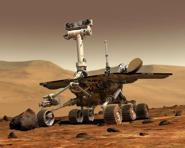 About us: making parts for more than one planet. Rover on another planet