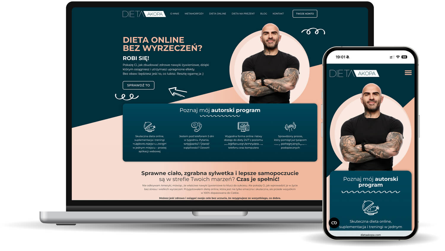 laptop praca Dieta Akopa