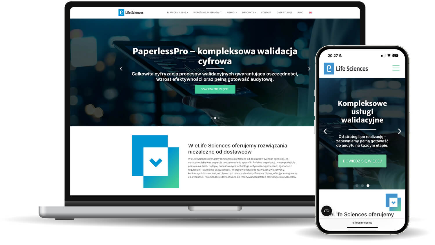 laptop praca eLifeScience